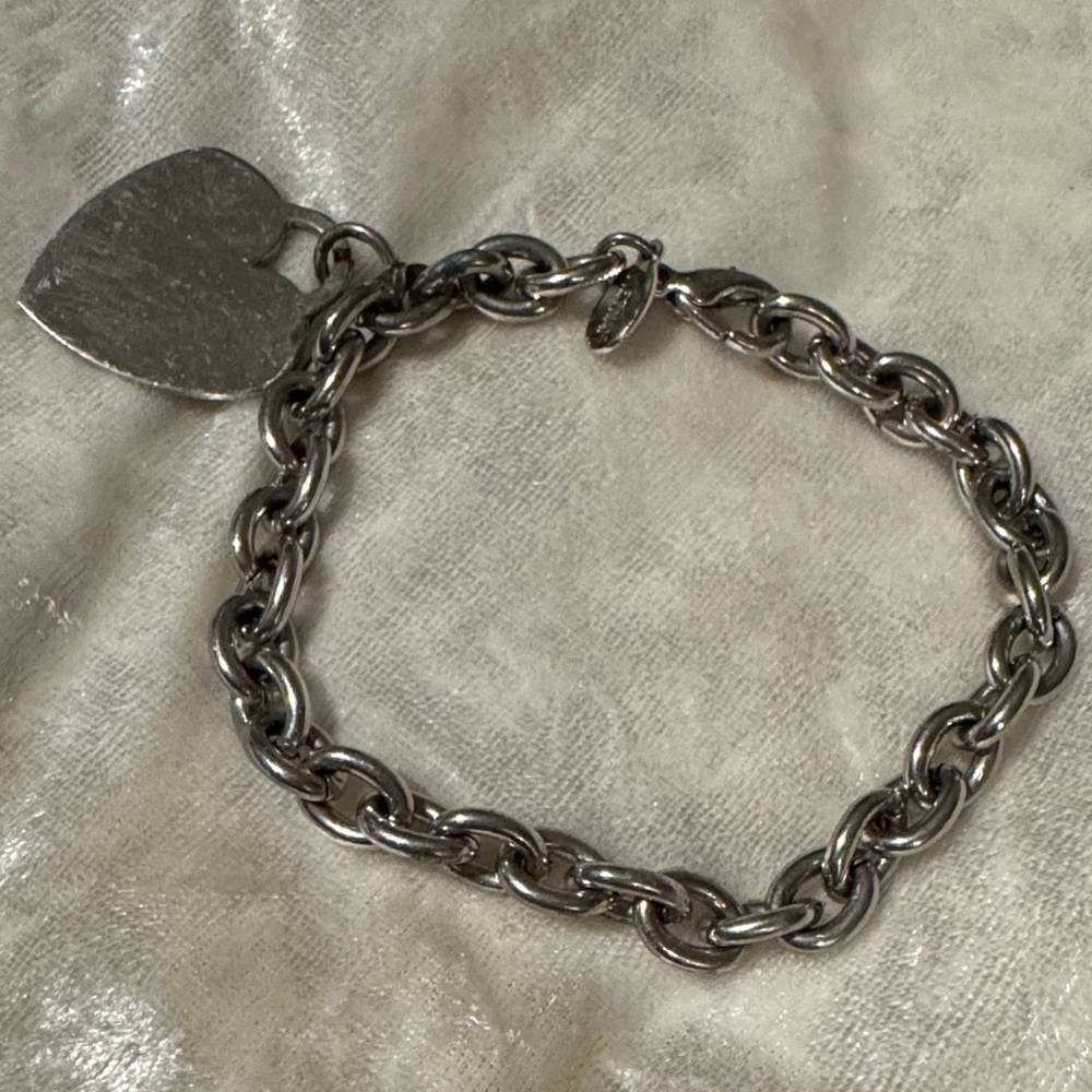 🌸Final price🌸Silver Heart Charm Chain Bracelet